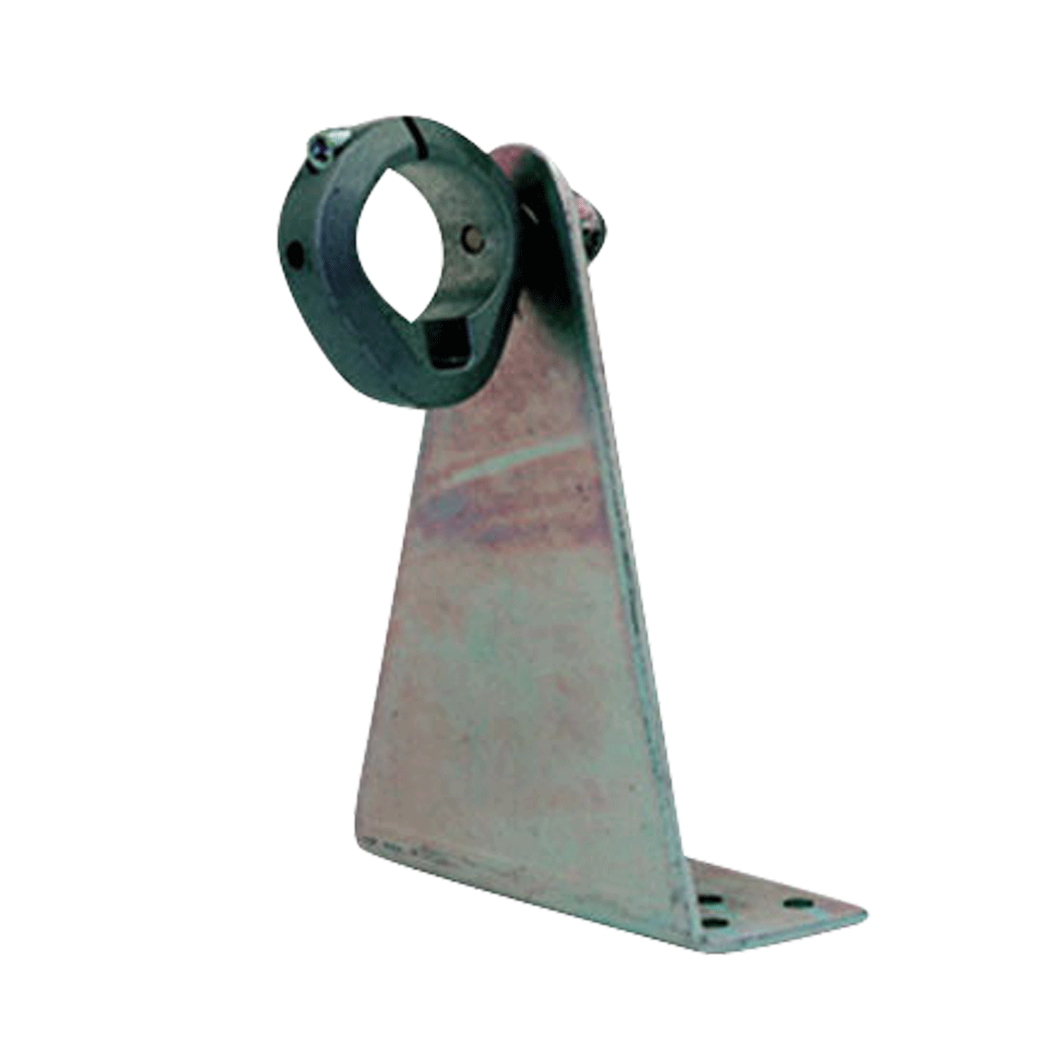 Winkel-Klemmringkonsole K9/MO aus verzinktem Stahl zur Klemmringmontage von Linearantrieben M9 an Kipp-, Klapp- und Drehfenstern in der Fassade. Geeignet für Öffnungswinkel bis ca. 60°. Mindestabstand zwischen Fensterflügel und Laibung: 56 mm. Mit Sicheru