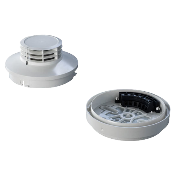 VdS-zertifizierter Rauchmelder für RWA-Systeme mit 2-Leiter-Technik und digitaler Signalverarbeitung.