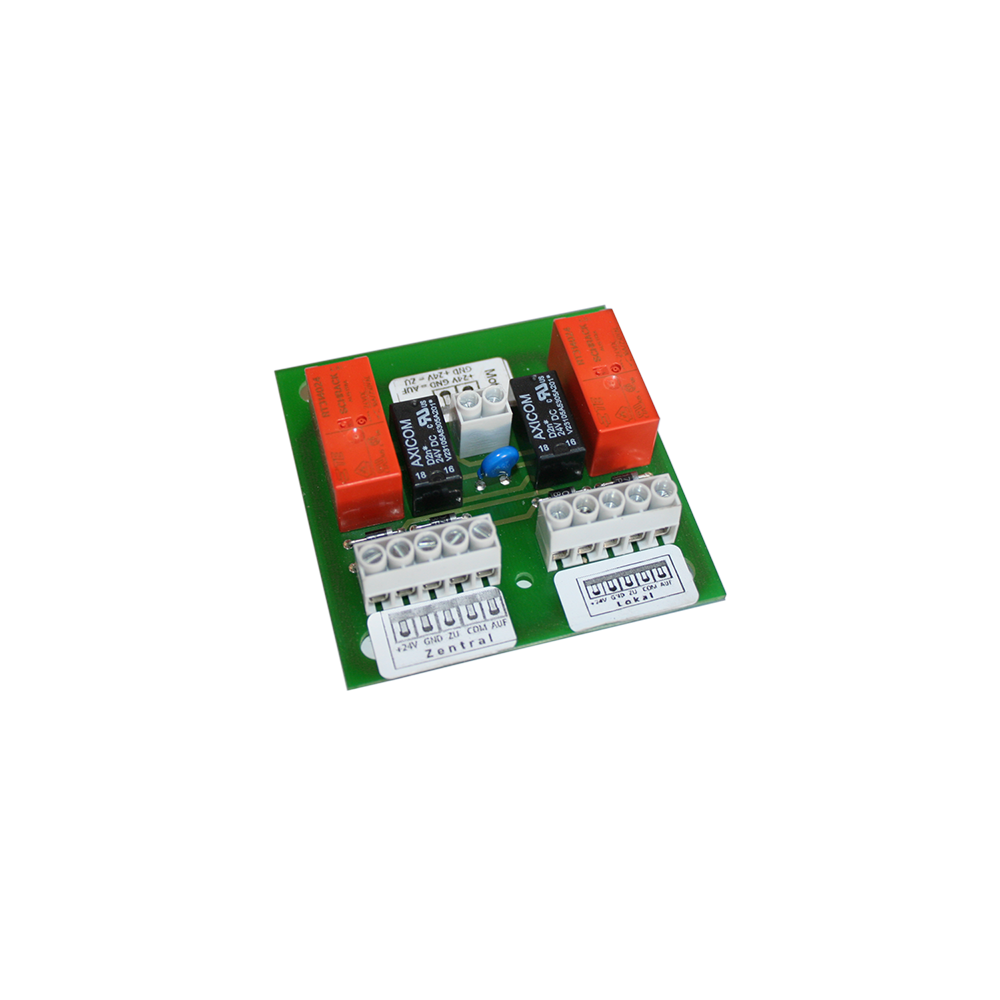 Relais Interface RI-05/DC2 ZS von Kingspan STG zur Signalweiterleitung und Anbindung von Steuerungs- und Antriebssystemen.